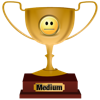 Top Award for Medium Level (Minimum Taps)